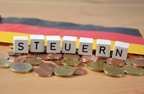 Steuern Almanca Vergi Demek — Stok fotoğraf