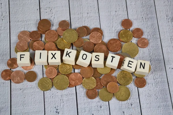 Fixkosten Sabit Maliyetler Için Almanca Kelime — Stok fotoğraf