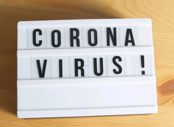 Μια Φωτογραφία Συμβόλων Για Τον Coronavirus — Φωτογραφία Αρχείου