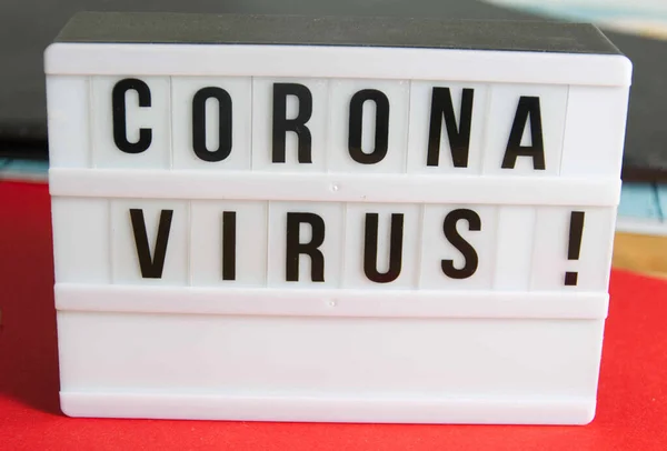 Una Foto Simbolo Coronavirus — Foto Stock
