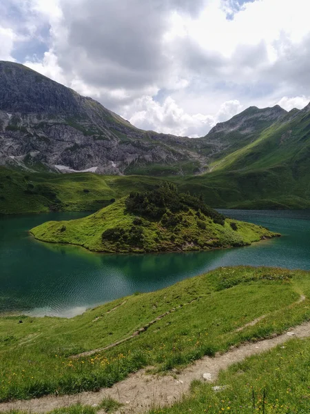 Schrecksee Lac Alpin Dans Sud Allemagne — Photo