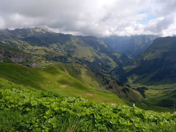 Alemania Baviera Alpes Allgaeu Senderismo Través Los Alpes Allgeau —  Fotos de Stock