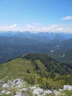 Bavyera 'daki Ro und Buchstein dağında yürüyüş