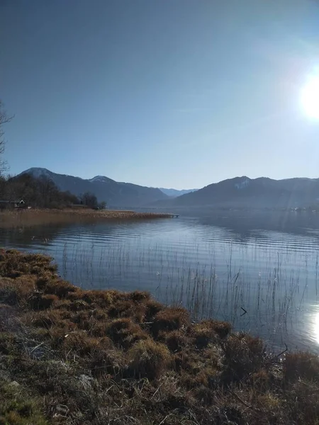 Musim Dingin Yang Cerah Tegernsee — Stok Foto