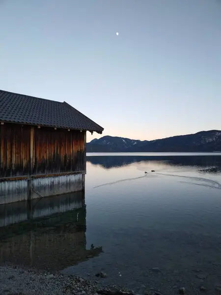 Hari Musim Dingin Yang Cerah Walchensee — Stok Foto