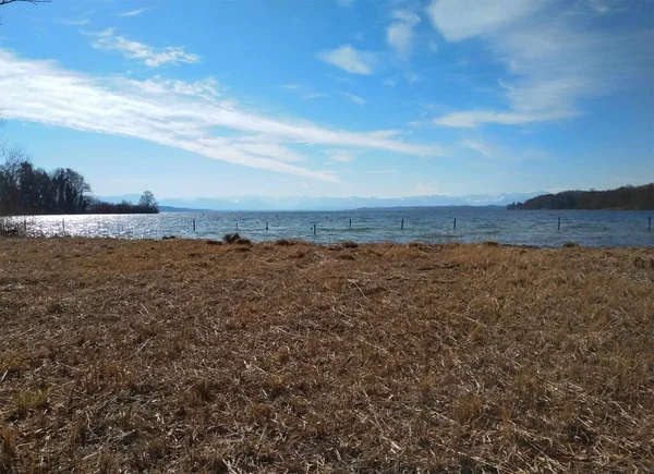 Solig Dag Vid Sjön Starnberg — Stockfoto