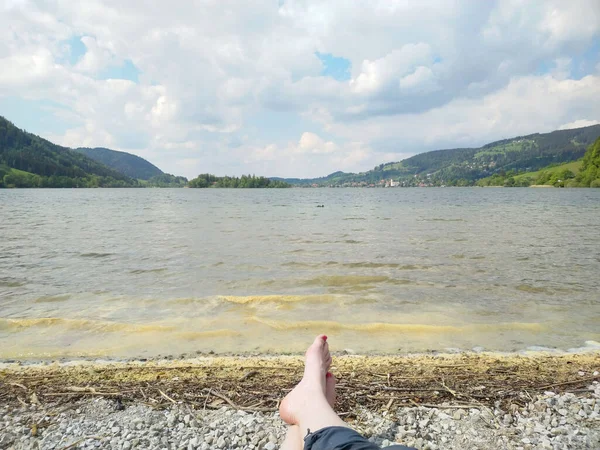 Solig Dag Schliersee — Stockfoto