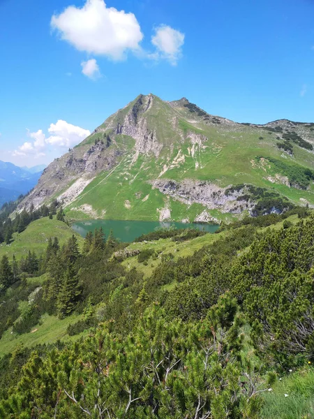 Seealpsee Lago Alta Montaña Los Alpes Bávaros — Foto de Stock