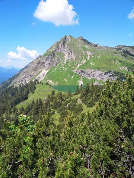 Seealpsee Ein Hochgebirgssee Den Bayerischen Alpen — Stockfoto