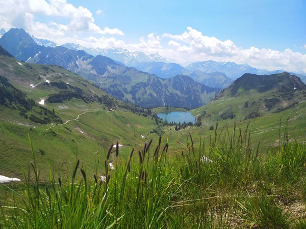 Seealpsee Lago Alta Montagna Nelle Alpi Bavaresi — Foto Stock