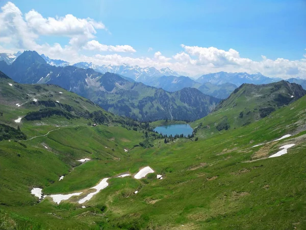 Seealpsee Lago Alta Montagna Nelle Alpi Bavaresi — Foto Stock