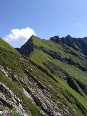Almanya, Bavyera, Allgaeu Alpleri - allgeau Alplerinde yürüyüş