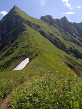 Almanya, Bavyera, Allgaeu Alpleri - allgeau Alplerinde yürüyüş
