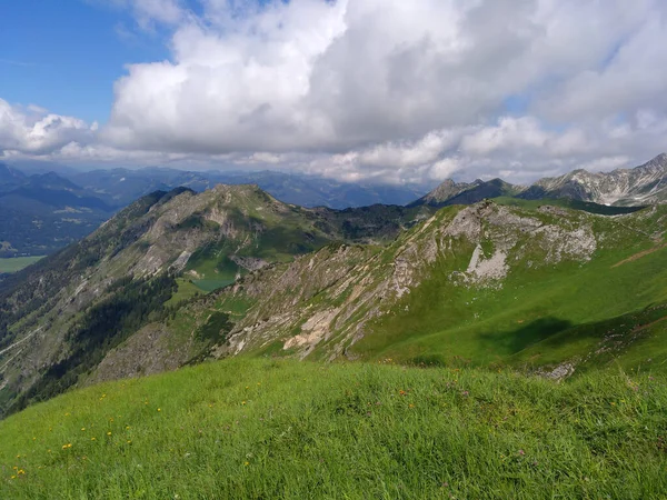 Германия Бавария Альпы Альгеу Поход Через Альпы Альгео — стоковое фото