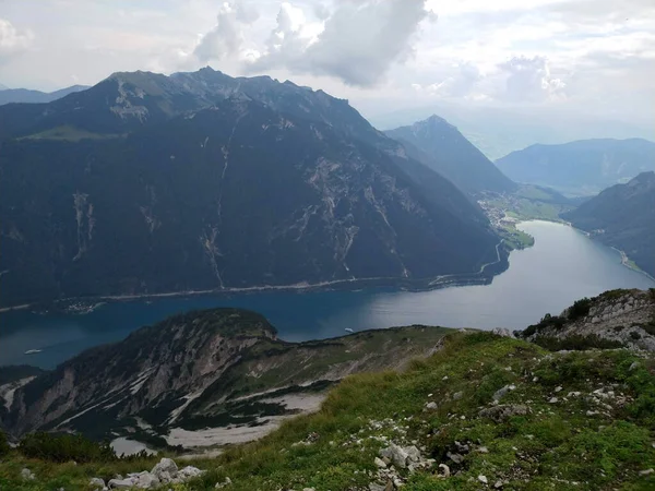 Randonnée Sur Seebergspitze Une Montagne Tyrol — Photo