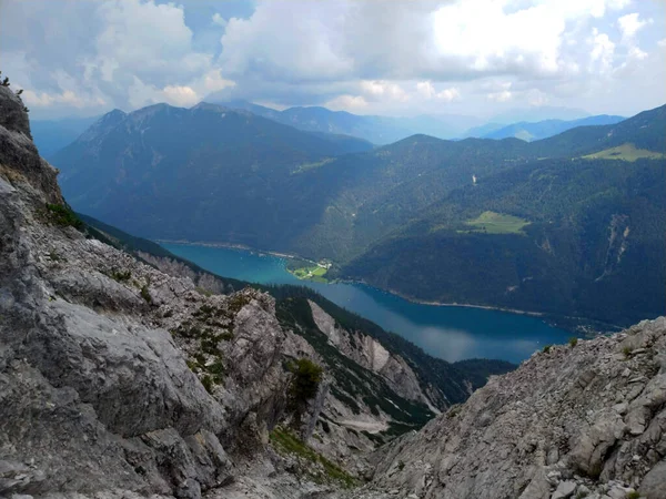 Caminhadas Seebergspitze Uma Montanha Tirol — Fotografia de Stock