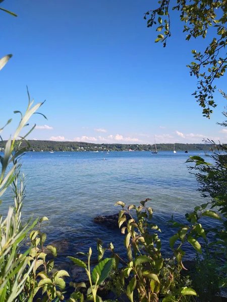 Hari Yang Cerah Danau Starnberg — Stok Foto