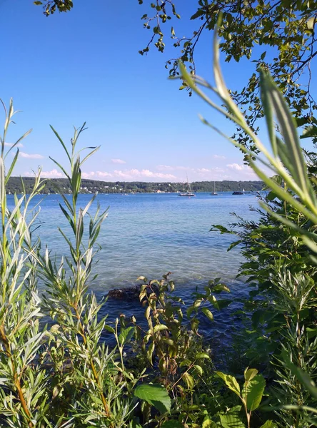 Hari Yang Cerah Danau Starnberg — Stok Foto