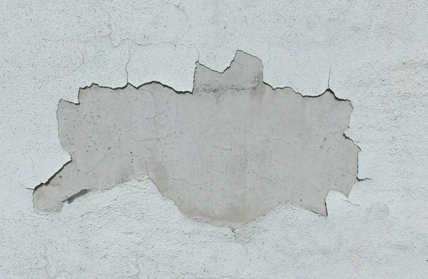 Antigua pared blanca con yeso caído —  Fotos de Stock