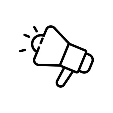 Promosyon- siyah doğrusal Promosyon vektör illüstrasyon sembolü simgesi