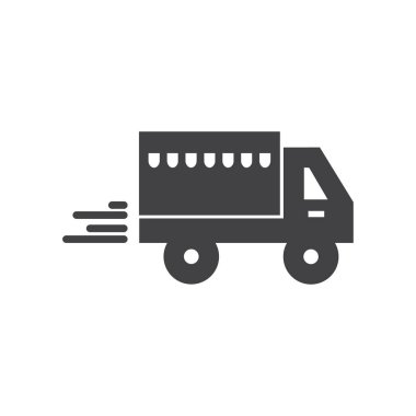 Teslimat araba vektör simgesi