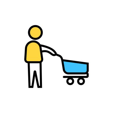 Mutlu alışveriş simgesi