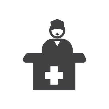 Tıbbi randevu simgesi- vektör Tıbbi randevu simgesi sağlık ve tıbbi hizmet için