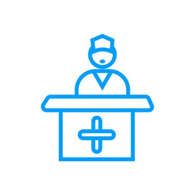 Tıbbi randevu simgesi- vektör Tıbbi randevu simgesi sağlık ve tıbbi hizmet için