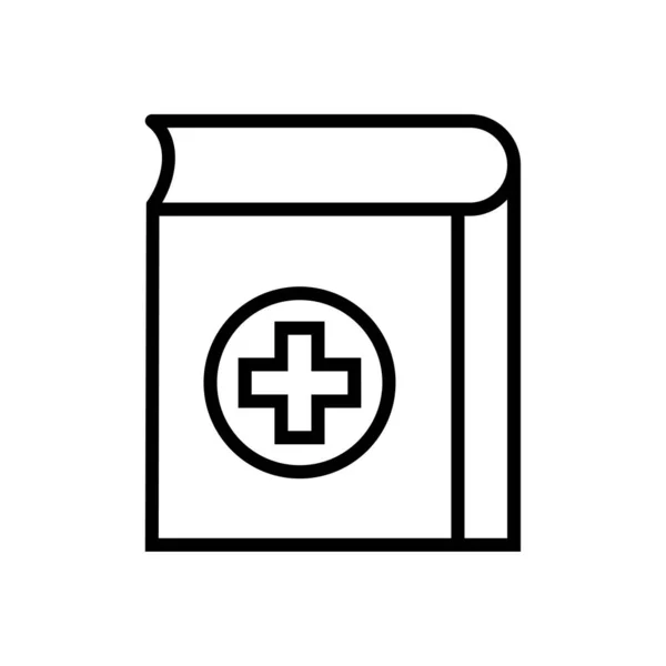 Medizinische Buch-Ikone — Stockvektor