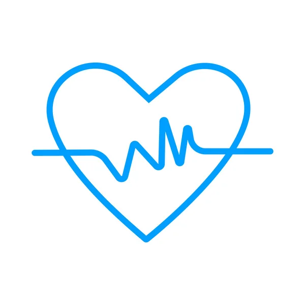 Heart Rate health care icon- Vector Heart Rate medical, health care icon. — Stock Vector