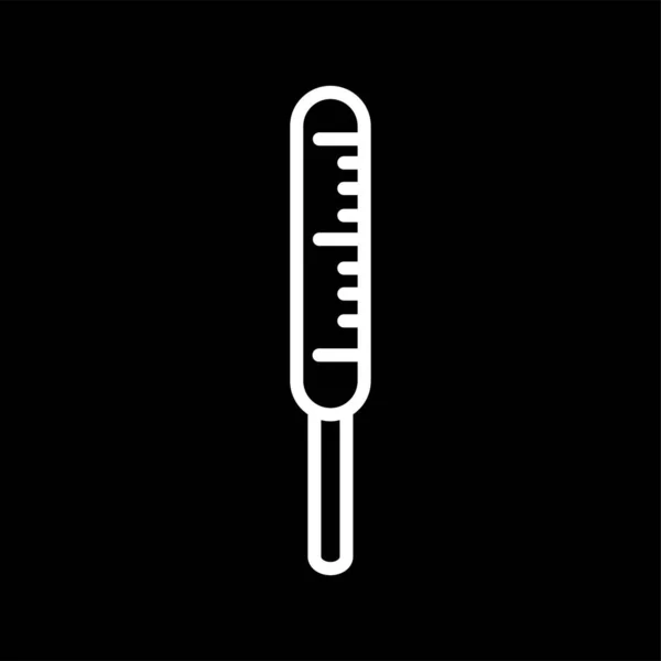 Thermometer icon-vector thermometer platte illustratie pictogram voor medische en gezondheidszorg service. — Stockvector