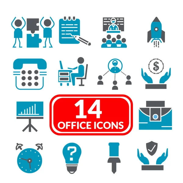 business office icon- vector symbol business office icon set.