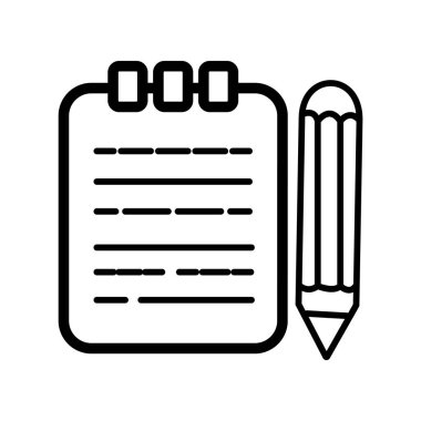 Not simgesi vektör sembolü yaz.