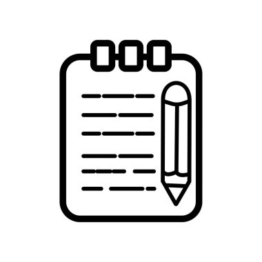 Not simgesi vektör sembolü yaz.