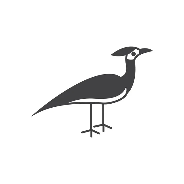 Mignon oiseau Facile modifiable illustration vectorielle en couches — Image vectorielle