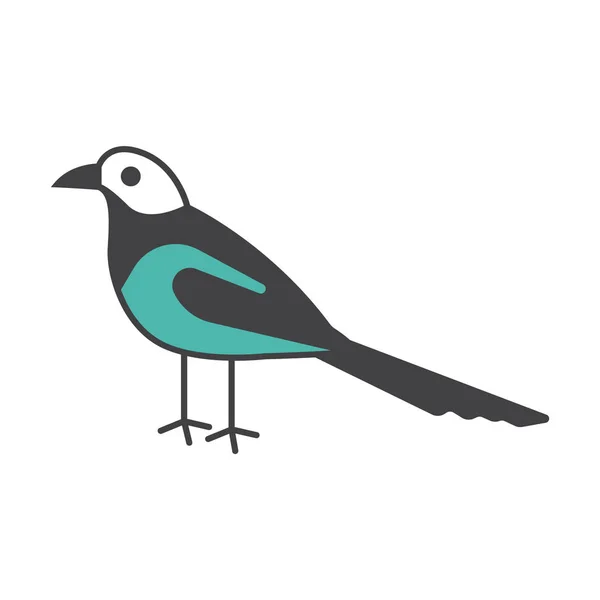 Pájaro loro Fácil ilustración de vectores en capas editable — Vector de stock
