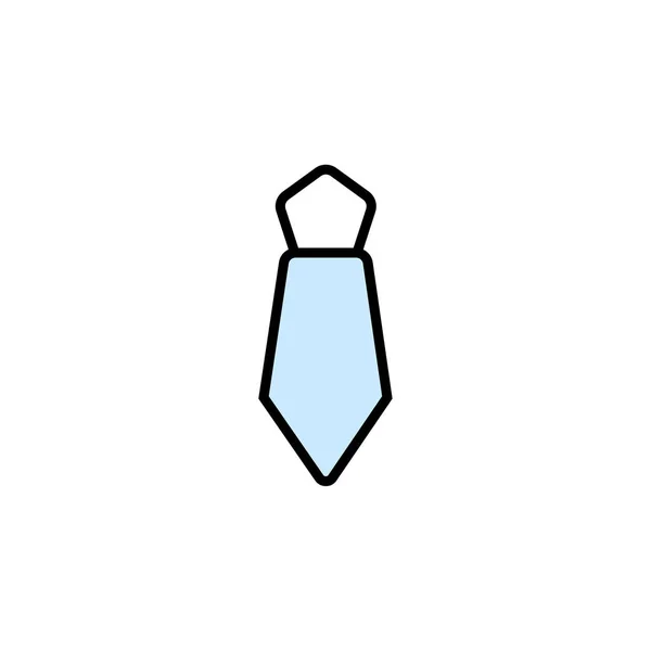 Krawatten-Symbol im trendigen flachen Stil isoliert auf weißem Hintergrund Symbol für Ihre Website oder Geschäft — Stockvektor