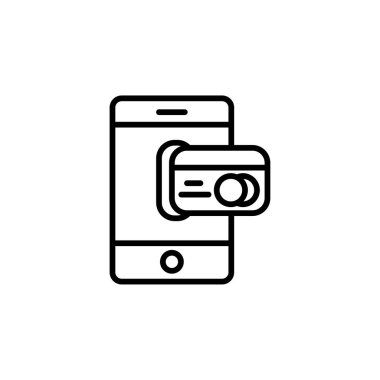 Kredi kartı- Alışveriş işareti vektör sembolü düz stil simgesi