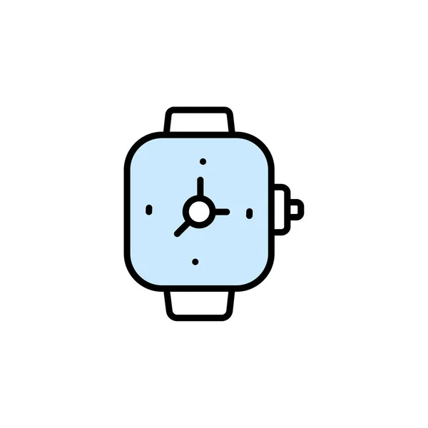 El saati simgesi- Saat sembolü vektör el saati modern illüstrasyon — Stok Vektör