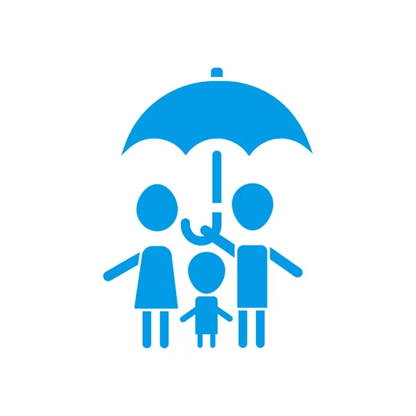 Familie levensverzekeringen pictogram — Stockvector
