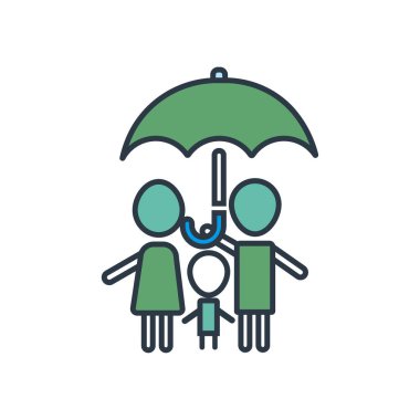 Aile hayat sigortası simgesi