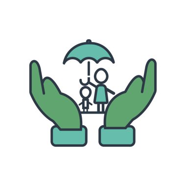 Aile hayat sigortası simgesi