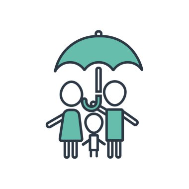 Aile hayat sigortası simgesi