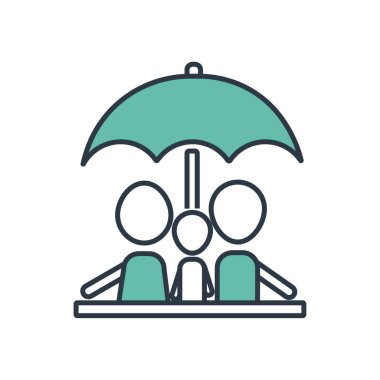 Aile hayat sigortası simgesi