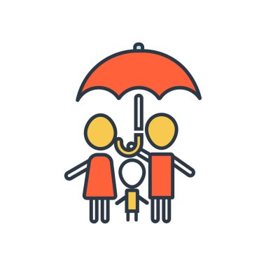 Aile hayat sigortası simgesi