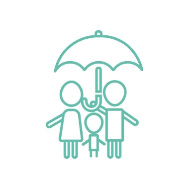 Aile hayat sigortası simgesi