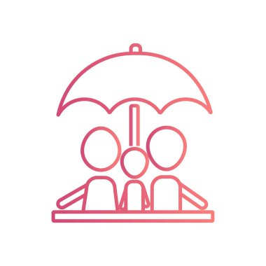 Aile hayat sigortası simgesi