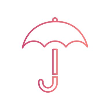 herhangi bir işletme için şemsiye vektör simgesi