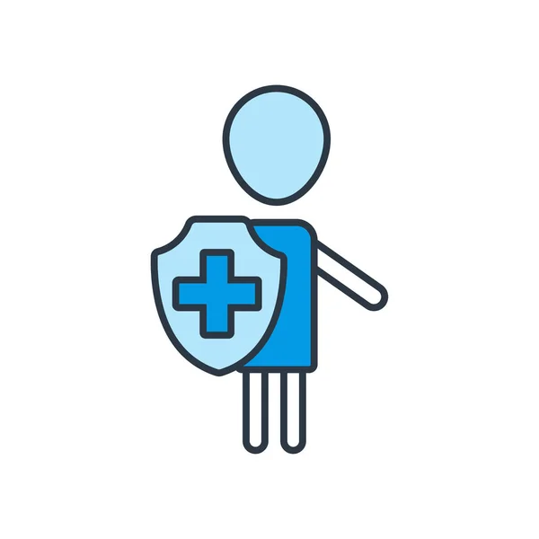 Icono de seguro médico — Vector de stock