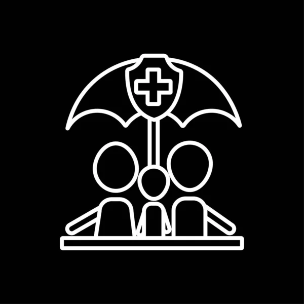Icono de seguro médico — Archivo Imágenes Vectoriales